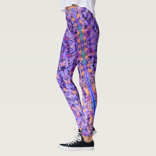 Baden mit korallenAbstrakten Leggings (Links)