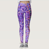 Baden mit korallenAbstrakten Leggings (Vorderseite)