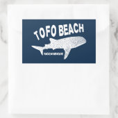 Baden mit Wale Sharks - Tofo Beach Mosambik Rechteckiger Aufkleber (Tasche)