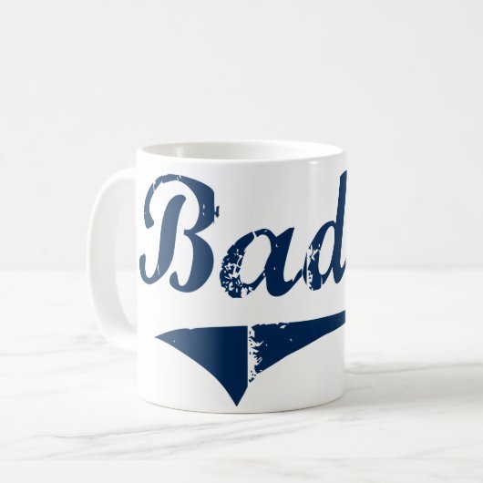 Baden Pennsylvania klassischer Entwurf Kaffeetasse (Vorderseite Links)