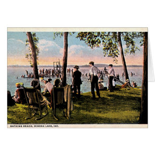 Baden-Strand des Winona See-, Indiana