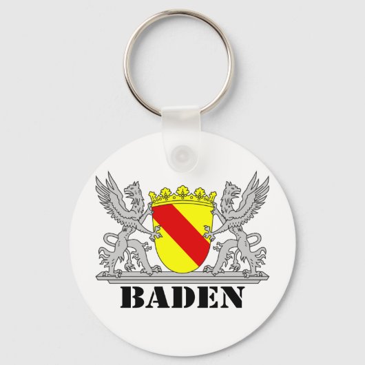 Baden Wappen mit Schrift Baden Schlüsselanhänger (Vorderseite)