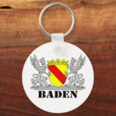 Baden Wappen mit Schrift Baden Schlüsselanhänger (Vorderseite)