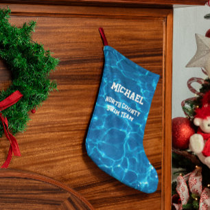 Baden Wassersport Personalisierter Strumpf Kleiner Weihnachtsstrumpf