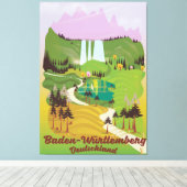 Baden-Württemberg Leinwanddruck (Insitu (Holzboden))