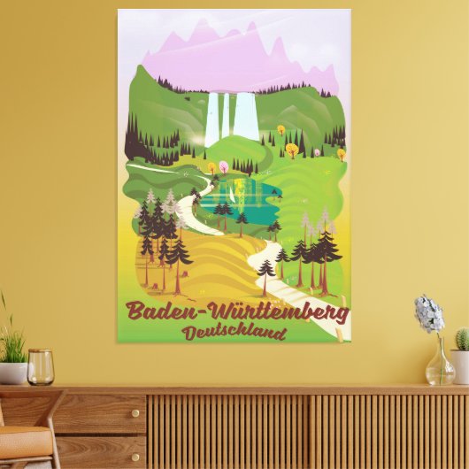 Baden-Württemberg Leinwanddruck (Insitu (Wohnzimmer))