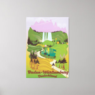 Baden-Württemberg Leinwanddruck