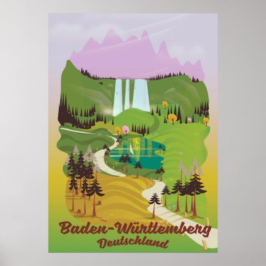 Baden-Württemberg Poster (Vorne)