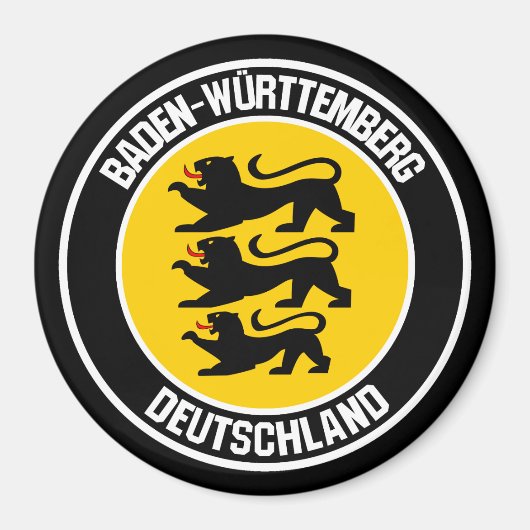 Baden-Württemberg-RundEmblem Magnet (Vorne)