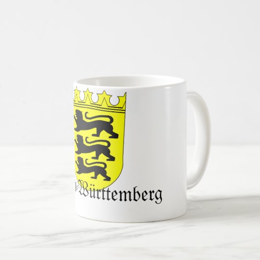 Baden-Württemberg Wappen Wappen Kaffeetasse (VorderseiteRechts)