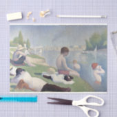 Badende Bathers Seurat Siedenpapier Decoupage Seidenpapier (Handwerk)