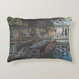 Badende bei La Grenouillère von Claude Monet Dekokissen