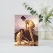 Badende - Bouguereau Postkarte (Stehend Vorderseite)