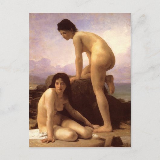 Badende - Bouguereau Postkarte (Vorderseite)