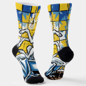 Badende Dogge Socken (Gewinkelt)