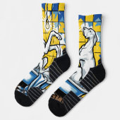 Badende Dogge Socken (Links)