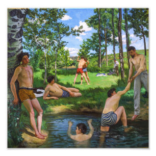 Badende Frédéric Bazille Fotodruck