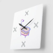 Badenzeit Quadratische Wanduhr (Winkel)