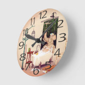 Badenzeit Runde Wanduhr (Winkel)