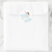 Badenzeit Runder Aufkleber (Tasche)