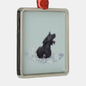 Badenzeit Silbernes Ornament (Rechts)