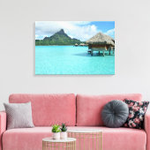 Badeort Bora Bora Leinwanddruck (Insitu (Wohnzimmer))