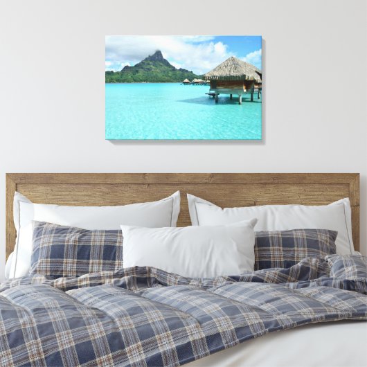 Badeort Bora Bora Leinwanddruck (Insitu (Schlafzimmer))