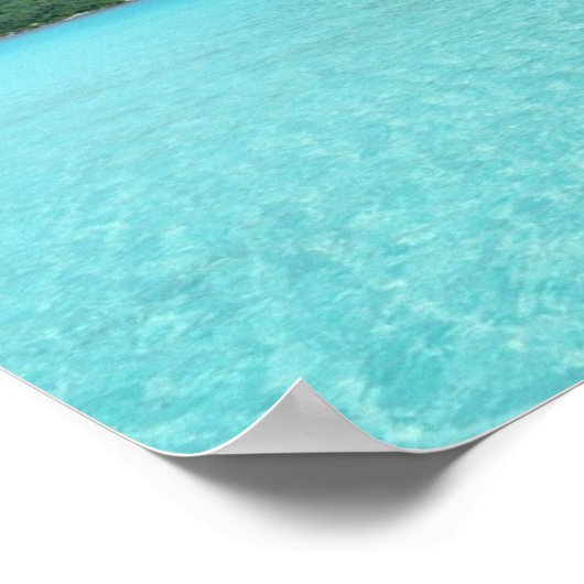 Badeort Bora Bora Poster (Ecke)