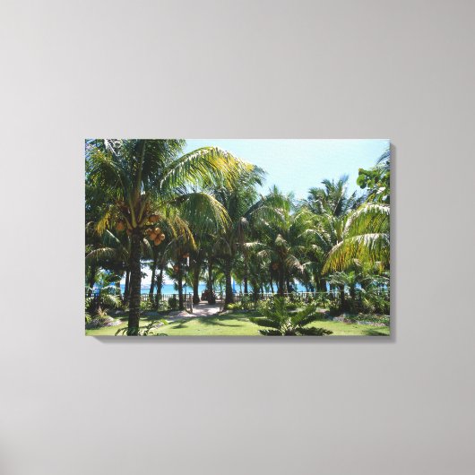 Badeort Leinwanddruck (Vorderseite)