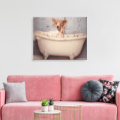 BADEPUPPY LEINWANDDRUCK (Insitu (Wohnzimmer))