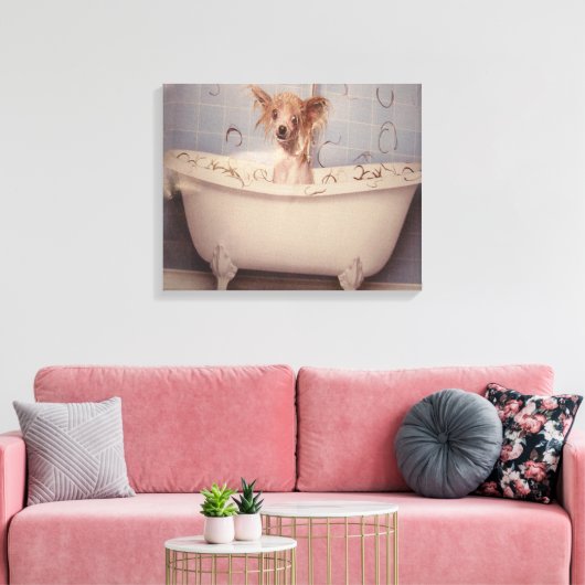 BADEPUPPY LEINWANDDRUCK (Insitu (Wohnzimmer))