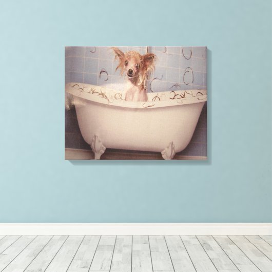 BADEPUPPY LEINWANDDRUCK (Insitu (Holzboden))