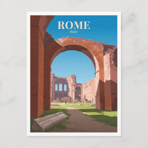 Bäder des Caracalla Rom Italien Reise Geschenk Postkarte