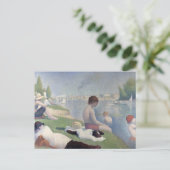 Bäder in Asnieres von Georges Seurat Postcard Postkarte (Stehend Vorderseite)