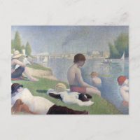 Bäder in Asnieres von Georges Seurat Postcard