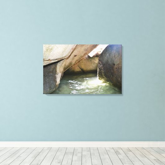 Bäder - Jungfrau Gorda, BVI Leinwanddruck (Insitu (Holzboden))