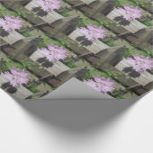 Bäder Pink Dianthus auf Zaun Geschenkpapier (Ecke)