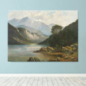 Badersee mit Wetterstein Leinwanddruck (Insitu (Holzboden))