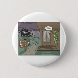 Bades Motel Funny Fishing Cartoon Geschenke und T- Button