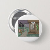 Bades Motel Funny Fishing Cartoon Geschenke und T- Button (Vorne & Hinten)