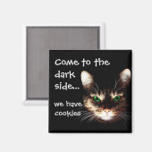 Badesachen - "Dunkle Seite hat Cookies" Magnet (Vorderseite/Rückseite)