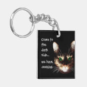 Badesachen - "Dunkle Seite hat Cookies" Schlüsselanhänger (Vorderseite links)