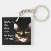 Badesachen - "Dunkle Seite hat Cookies" Schlüsselanhänger (Rückseite)