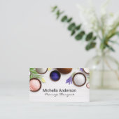 Badesalzen und Kräuter Visitenkarte (Stehend Vorderseite)