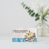 Badesalzen und Wellness-Center Massageöle Visitenkarte (Stehend Vorderseite)