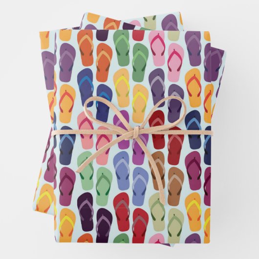 Badesandalen- Geschenkpapier Set (Beispiel)