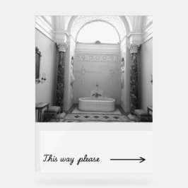 Badeschild mit Originalfoto aus der Reise Acrylschild