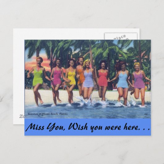 BADESCHÖNHEITEN POSTKARTE (Vorne/Hinten)