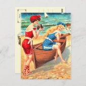 Badeschönheiten Postkarte (Vorne/Hinten)
