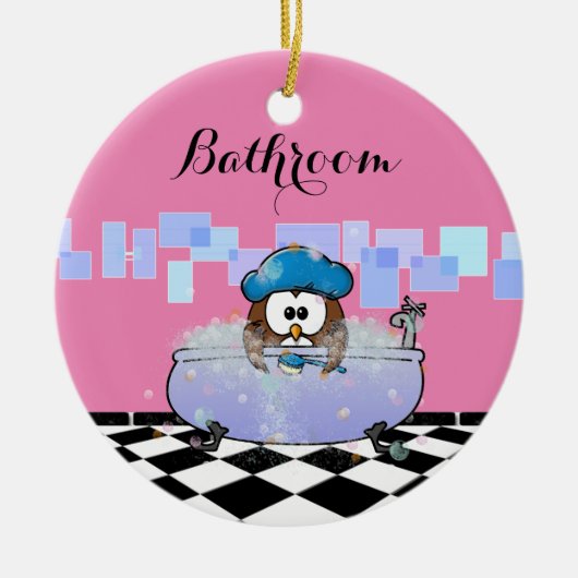 Badeschuhu Keramik Ornament (Vorne)